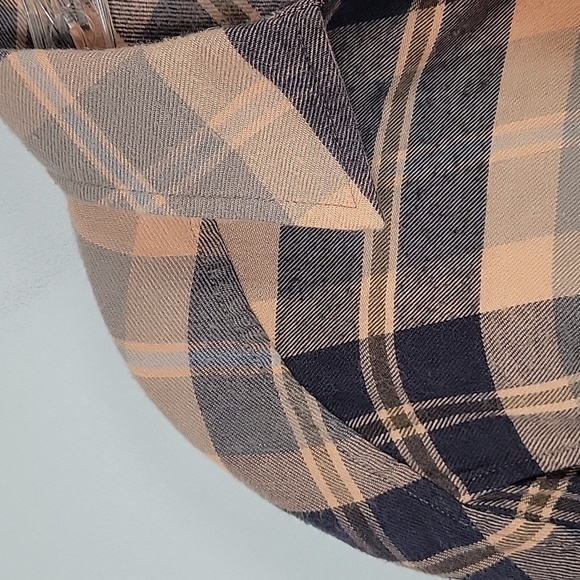 Rag & Bone Cruz Shirt Classic Fit Pink Plaid Flannel - Picture 3 of 10